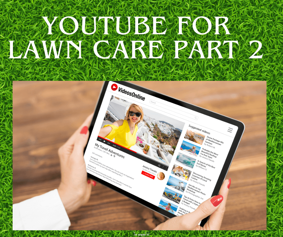 YouTube for lawn care